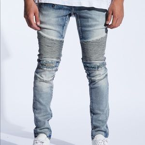 CRYSP DENIM JEANS (LIGHT BLUE SAND)